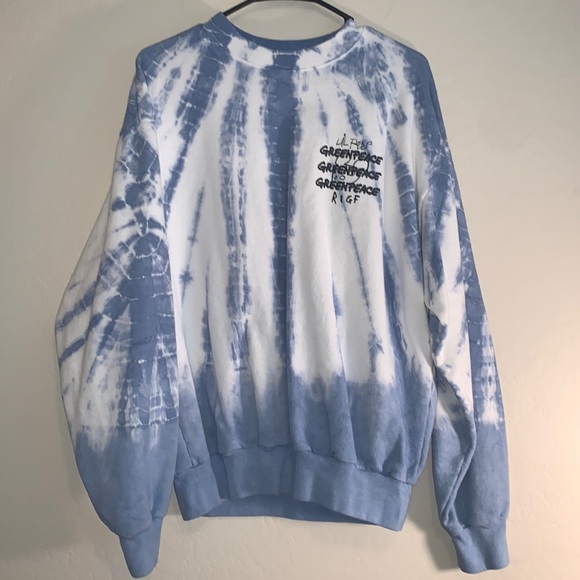 Lil Peep Other - LIL PEEP ROSE IN GOOD FAITH OFFICIAL SIZE MEDIUM TIE DYE SWEATSHIRT